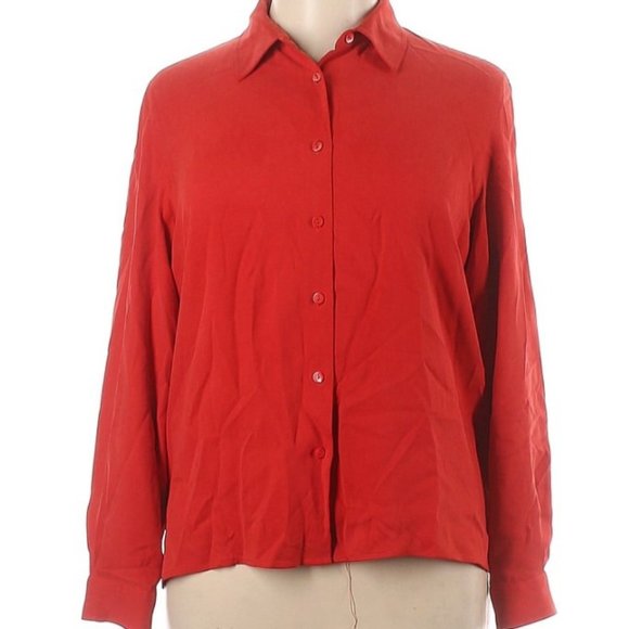 Pendleton 100% Silk Shirt - Size 16 - EUC - Picture 1 of 4